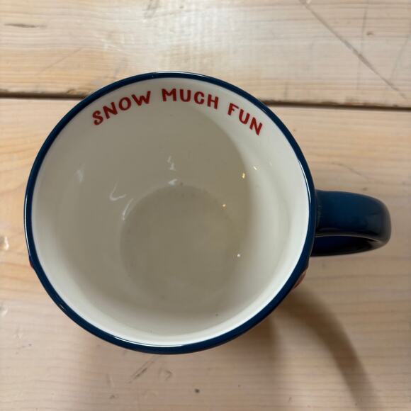 Wondershop Link Feng NWT 16oz Christmas Earthenware Snow Much Fun Penguin Mug - Picture 4 of 7